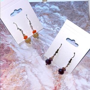 Vibrant Beaded Drop Earrings choose 2